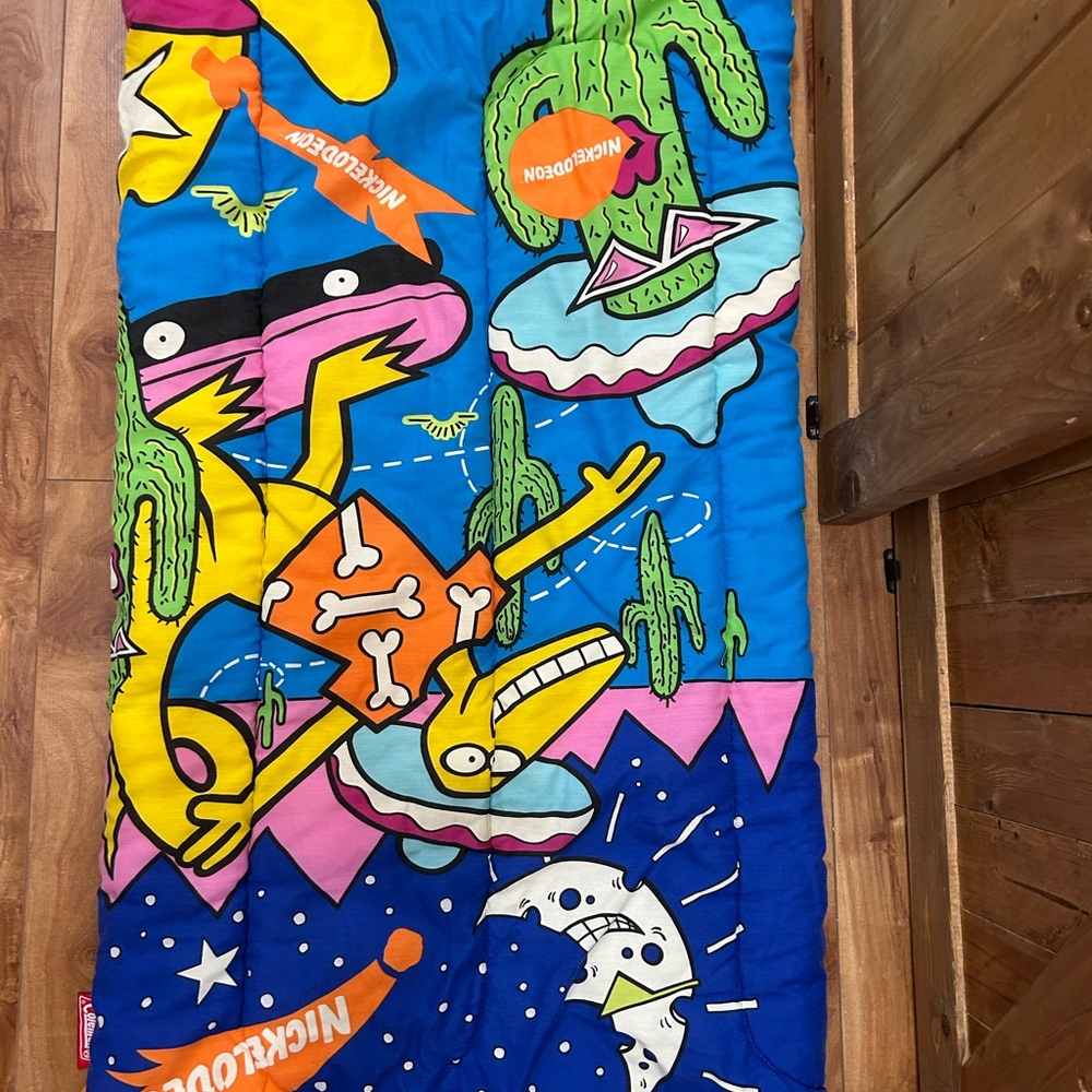 Coleman Blue and Yellow Sleeping Bag